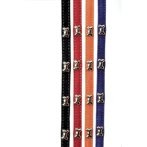 Zgarda pentru caini Camon Catifea 10X320mm